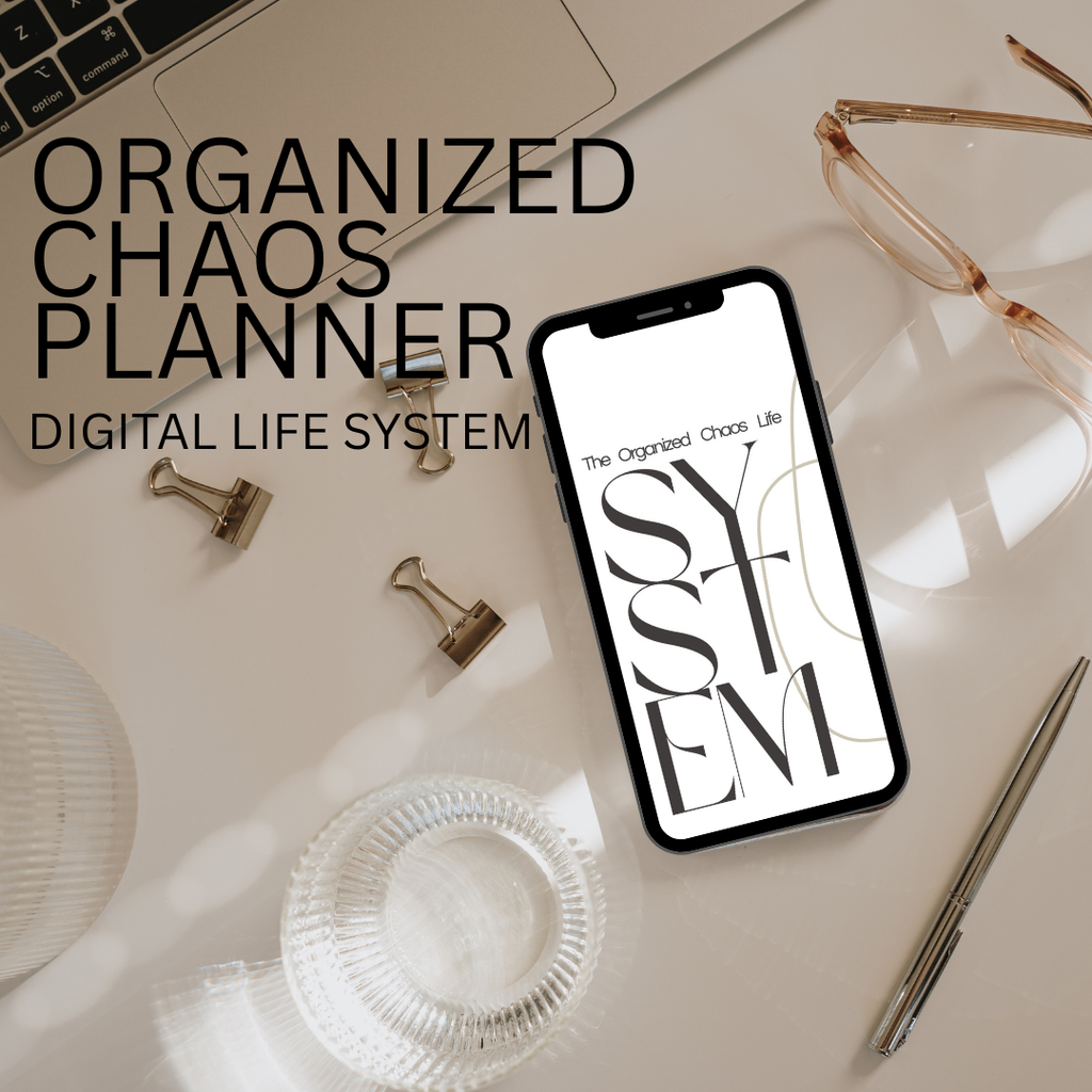 Organized Chaos Life System- Undated Hyperlinked Goodnotes Wellness Life System | ADHD Digital Calendar | iPad Planner