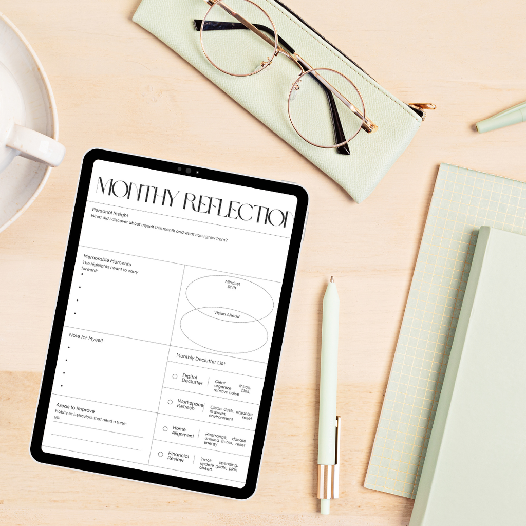 Organized Chaos Life System- Undated Hyperlinked Goodnotes Wellness Life System | ADHD Digital Calendar | iPad Planner