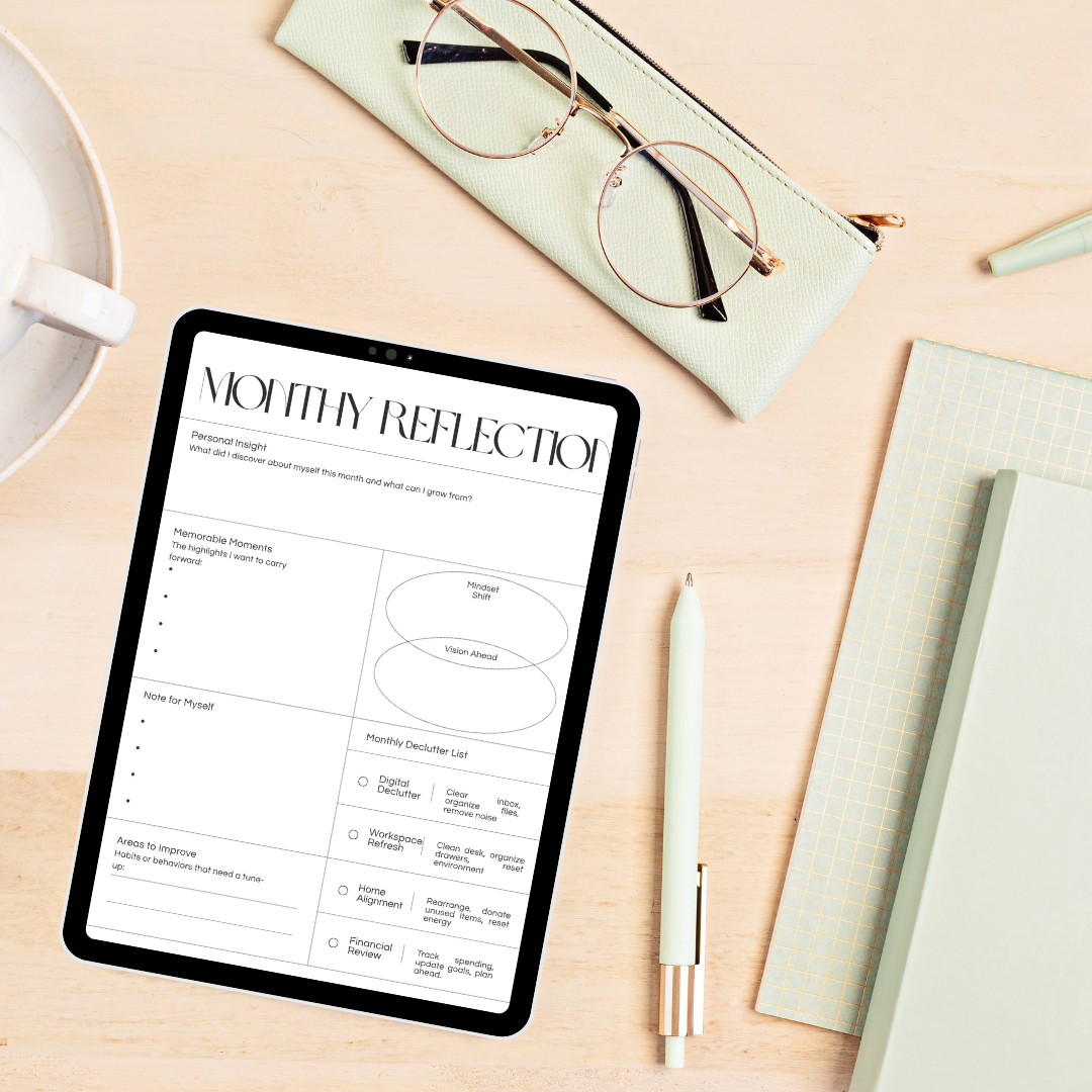 Organized Chaos Life System- Undated Hyperlinked Goodnotes Wellness Life System | ADHD Digital Calendar | iPad Planner