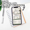 Chaos Controlled: Google Sheets Debt Snowball & Avalanche Template | Monthly Budget Planner & Payoff Tracker